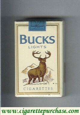 Bucks Lights cigarettes soft box